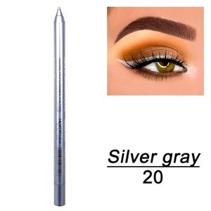 🆕DAVIS: Lip & Eyeliner Pencil- WaterProof: Metallic Silver Gray